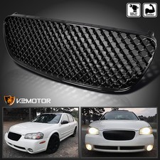 Fits 2002-2003 Maxima Glossy Black Honeycomb Mesh Front Hood Grille 02-03 Fits 2002-2003 Maxima Glossy Black Honeycomb Mesh Front Hood Grille 02-03