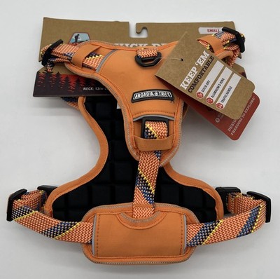 Arcadia Trail Dog Harness Small Orange Quick Dry Adjustable Reflective NWT NEW