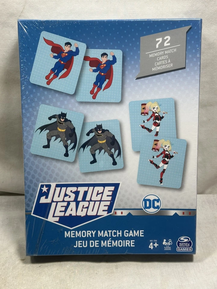 DC Comics Justice League Memory Match Game Box Set New Factory Sealed - Image 2 of 4