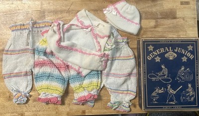 Gag Gift Mid Century Baby Layette Set (dish Towels) General Junior Vintage Box