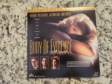 Body of Evidence Laserdisc, 1993 Deluxe Unrated Letterboxed Retro 90s Movie