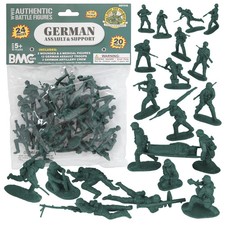 BMC CTS WW2 German Assault Medical Plastic Army Men Classic Toy Soldier Figures