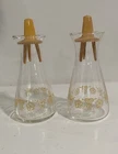 Corelle Butterfly Salt & Pepper Shakers Vintage Glass Pyrex