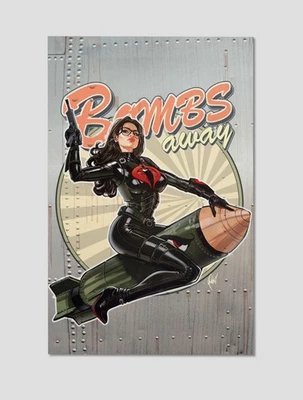 Baroness Cobra "Bombs Away" Premium Giclee Print 11" x 17" G.I. Joe Wall Art