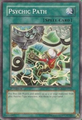 Psychic Path - RGBT-EN058 - Common - 1st Edition - Damaged - Raging Battle