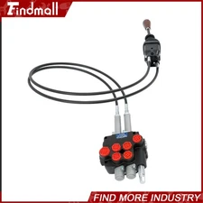 Findmall Hydraulic Remote Control Valve 2 Spool 21 GPM Easy Installation Kit