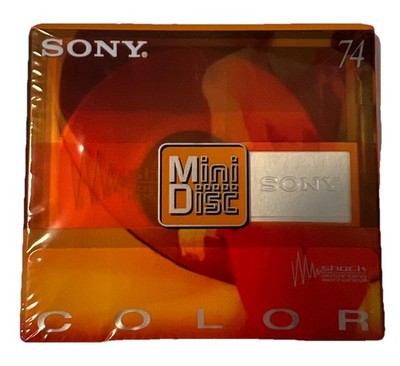 SONY MD -74 Shock Absorbing Mini Disc MDW74CRY 74 MIN, NEU, Disk, MD, NEW