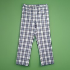 Vintage Higgins Sebring Pants Mens Size 38 Plaid Golf Trousers Made in USA *flaw
