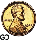 1942 Lincoln Cent Wheat Penny RED PROOF, *Premium Quality* Superb Gem PR++ RD
