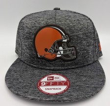 Cleveland Browns New Era Snapback 9FIFTY  Hat Cap Grey
