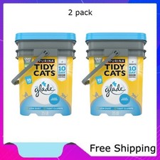 Purina Tidy Cats Clumping Low Dust Cat Litter, Glade Clear Springs Scent, 2 pack