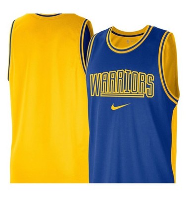 Nike Golden State Warriors NBA Basketball Jersey Blue Yellow Mens XL   