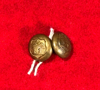 ORIG INDIAN WARS ERA KEPI BUTTONS / FOUND BANNERMAN