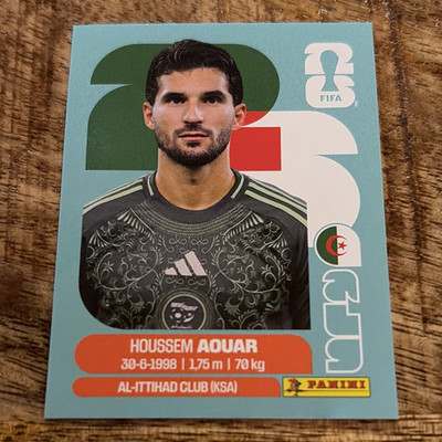 Panini FIFA 365 Houssem Aouar Al-Ittihad Club (KSA) Fußball Sticker