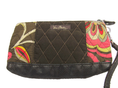 Vera Bradley Wristlet Wallet Purse Pouch 4 x 8 inches Removable Strap