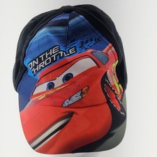 Disney Pixar Cars Lightning McQueen Toddler Hat "On The Throttle" Cap