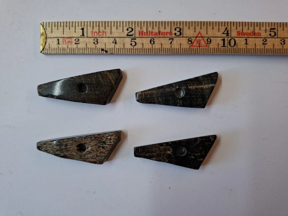 Genuine Horn Toggles, super shapes, widths, sizes, packs of 8-unique and natural - Image 3 of 4