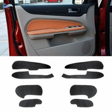 4Pcs Tür Pappe Türverkleidung Armlehnen Leder Abdeckung For Ford Focus 05-08