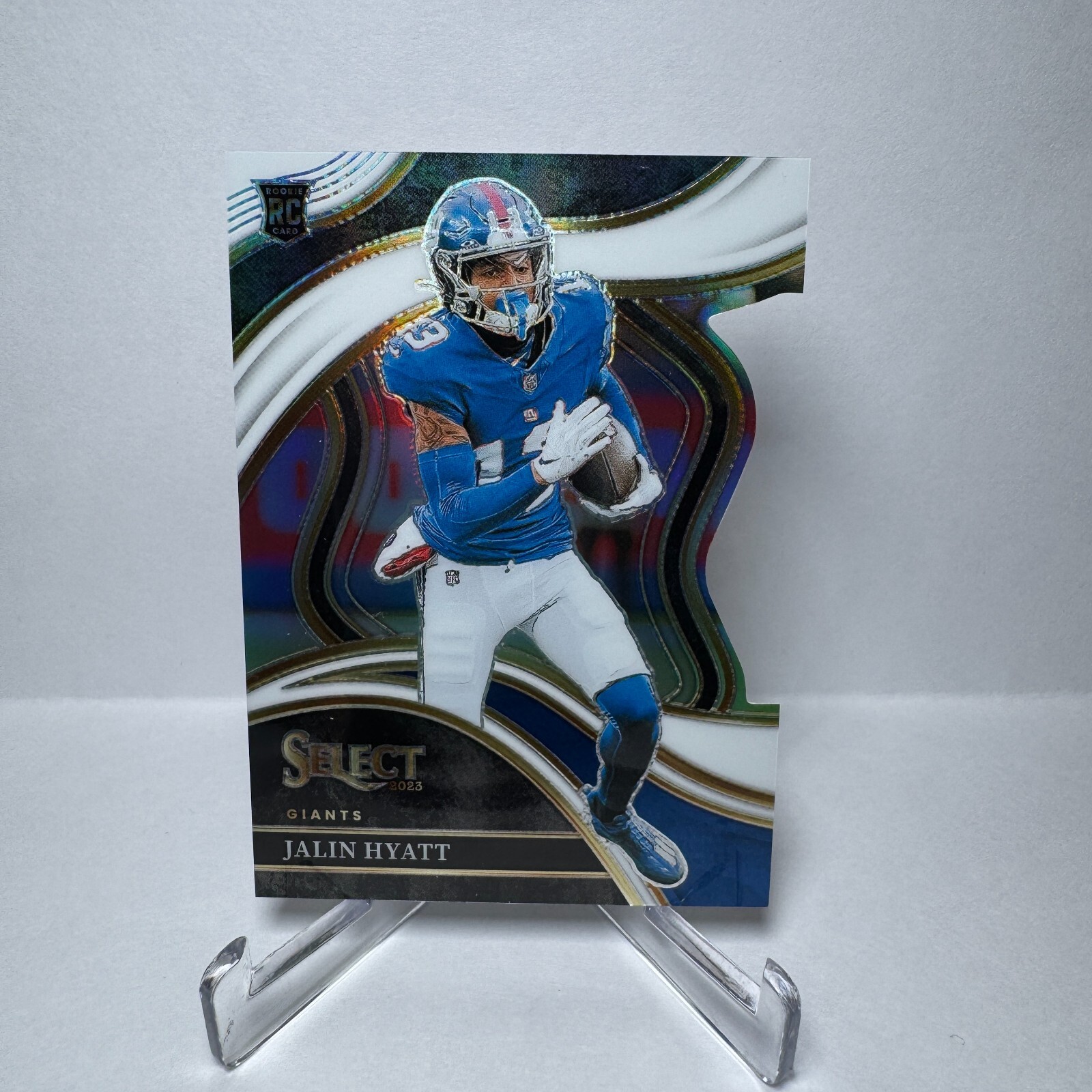 2023 Panini Select Football Jalin Hyatt RC White Die-Cut Club Level /199 #263