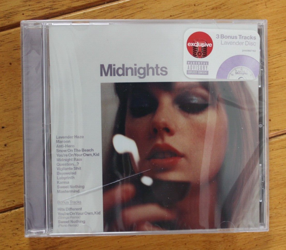 TAYLOR SWIFT MIDNIGHTS [NEW CD] TARGET EXCLUSIVE LAVENDER DISC 3