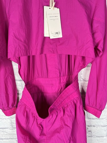ATHLETA X ALICIA KEYS Women's Hot Pink Utility Jumpsuit NWT Size 6 - Picture 8 of 9