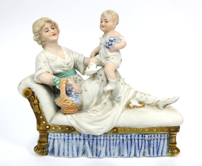 Biskuitporzellan Figure Thüringen 19 Jh