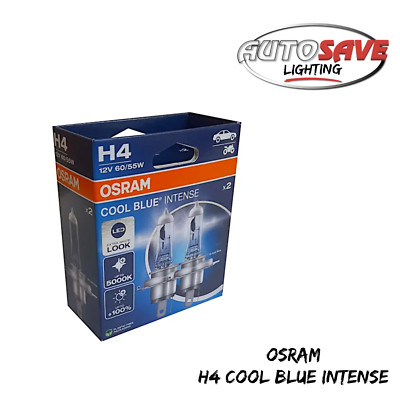 Osram H4 Cool Blue Intense Dipped Low / High Beam Headlight Bulbs