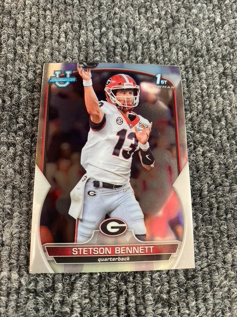 Stetson Bennett 2022 Bowman Chrome University #39 1st Bowman Georgia