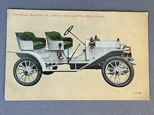Michigan MI, Flint, Buick Model No. 10 Made Flint Famous, ca 1910