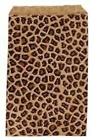 200 pcs of Animal Leopard Tone Paper Gift Bags Shopping Sales available in 4 siz - Picture 1 of 6