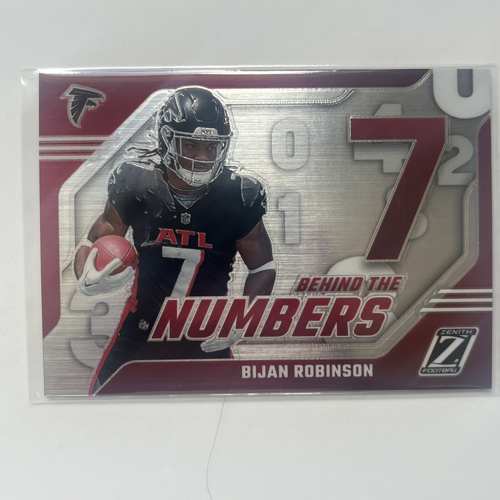 Bijan Robinson 2023 Panini Zenith Football Behind The Numbers #3 Atlanta Falcons