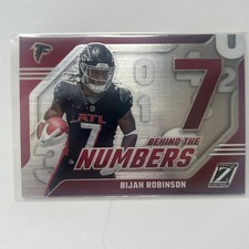 Bijan Robinson 2023 Panini Zenith Football Behind The Numbers #3 Atlanta Falcons