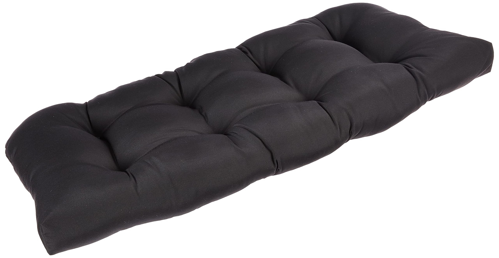 Pillow Perfect Fresco Solid Indoor/Outdoor Wicker Patio Sofa/Swing Cushion Tu...