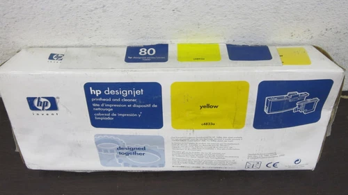 Genuine HP #80 Yellow Printhead Cleaner C4823A DESIGNJET 1000 1050 Sealed Exp05