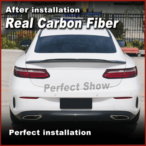For Benz C238 E400 E450 Coupe 2017-2019 REAL CARBON Rear Trunk Spoiler Boot Wing - Picture 4 of 13