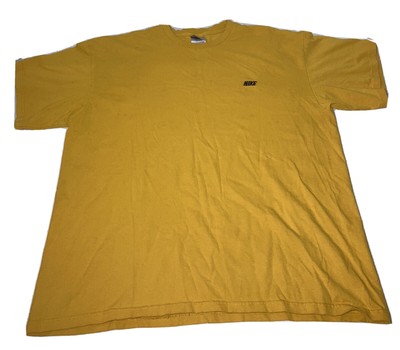 black and yellow nike shirt