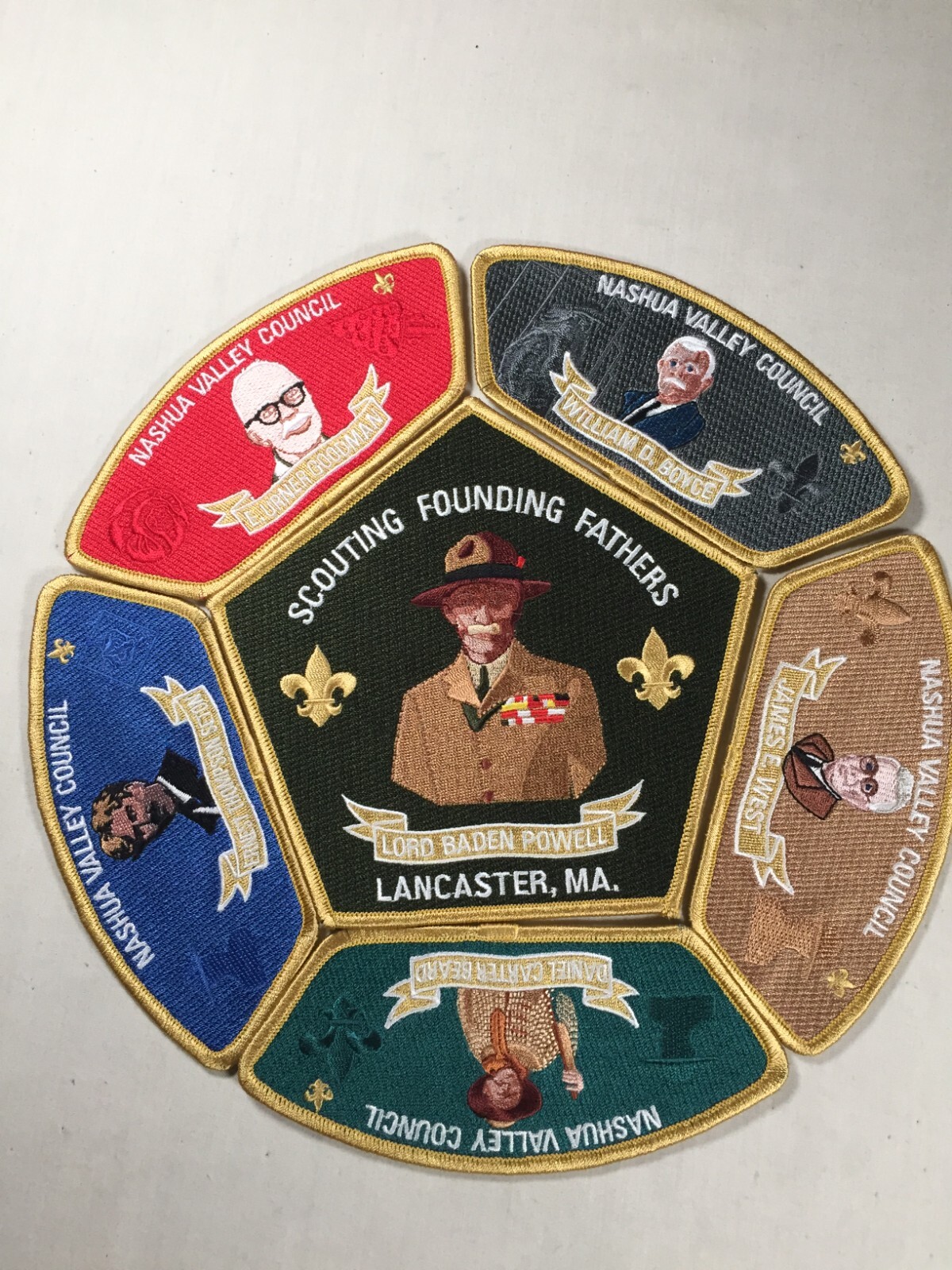 Nashua Valley Council Boy Scout Founders set 6pc set BSA CSP Patch eBay