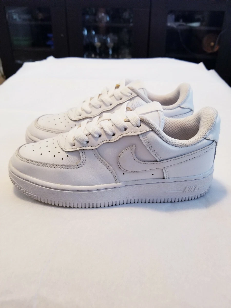 Nike Air Force 1 Low PS Kid's Youth Sneakers Size 1Y White