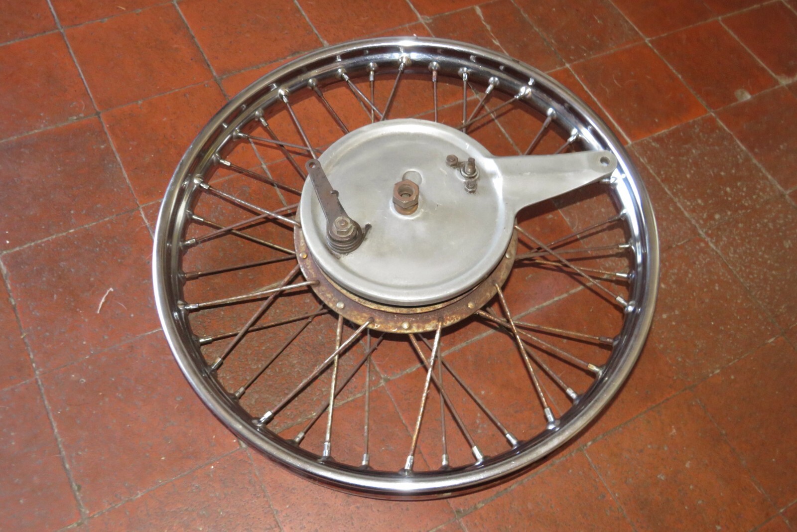 TRIUMPH PRE UNIT SINGLE SIDED FRONT WHEEL VINTAGE MOTORCYCLE eBay