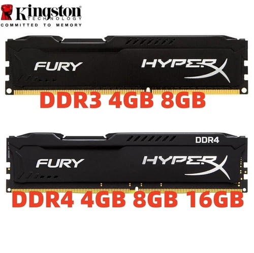 HyperX FURY DDR3 DDR4 8GB 16GB 3200 2666MHz 2400MHz 2133MHz Desktop Memory DIMM