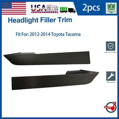 Oem Tacoma Headlights Front Grille Headlight Filler Trim Set For 2012-2015 Toyota Tacoma - Left & Right Panels 2013 Tacoma Grill Insert - Foto 9