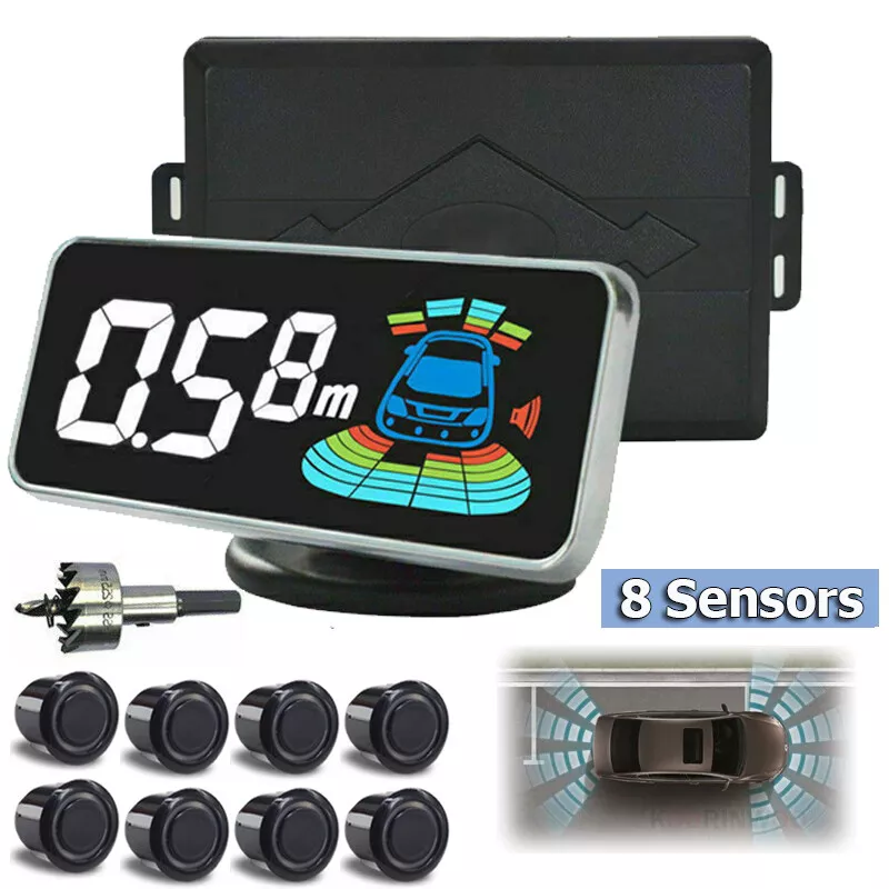 Parking Sensor 8 Sensor de Estacionamento Carro Automóvel Ré Radar