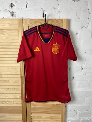 PEDRI SPAIN TEAM JERSEY HOME FOOTBALL SOCCER SHIRT RED