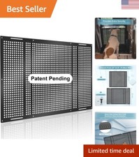 RV Entry Door Screen Protector - Adjustable Width, Durable Aluminum Construction