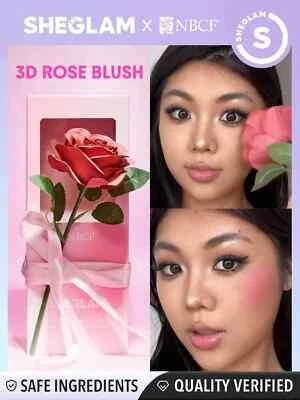Sheglam 3D Rosa Rubor Rosa Cinta Rosa Perfumada Auténtico Nuevo En Caja