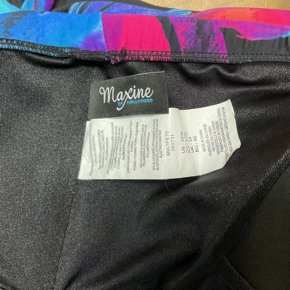Maxine Padded Built In Bra Multi-way Straps Tankini Bathing Suit Top 22W - Image 3 of 3