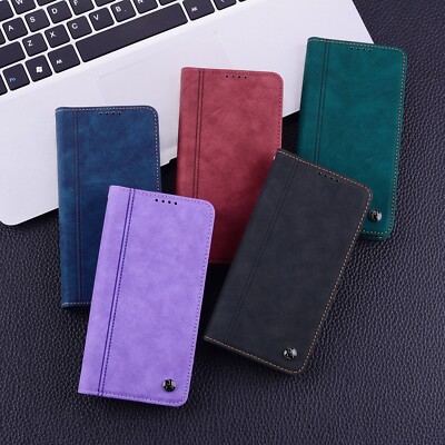 Flip Magnet PU Leder Wallet Handy Tasche Schutz Hülle Bumper Cover Etui Case CE