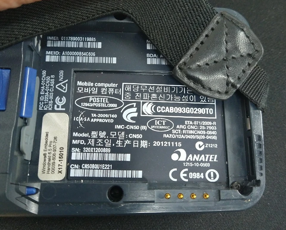 Intermec CN50 Qualcomm 3G CDMA Windows Mobile Computer PDA Barcode Scanner - Image 3 of 4