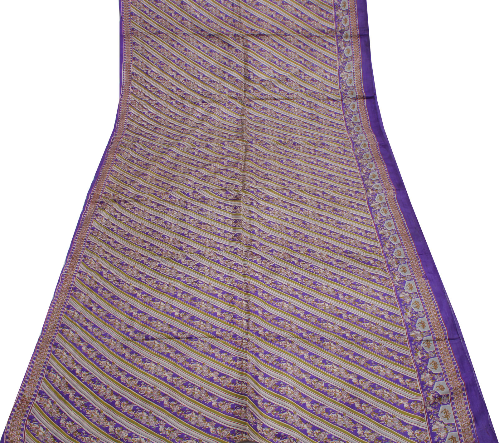 Sushila Vintage Blue Saree 100% Pure Silk Printed… - image 7