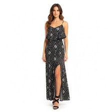 Mudd Dress Maxi Full Y2K Summer Spring Beach Romantic Feminine Casual  Sz XS